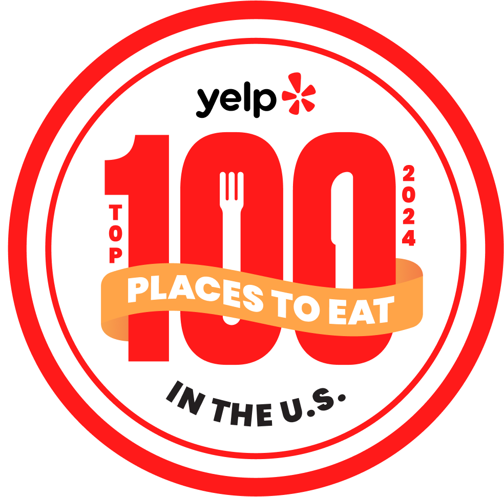 Yelp Top 100 Places to Eat 2024 Logo